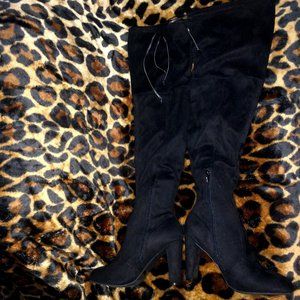 Over The Knee Black Boots
